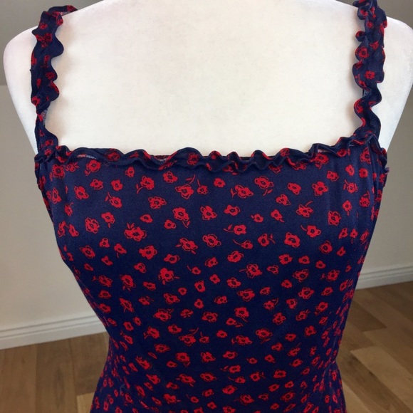 Reformation Granada Midi Dress in Virgil - Picture 5 of 8